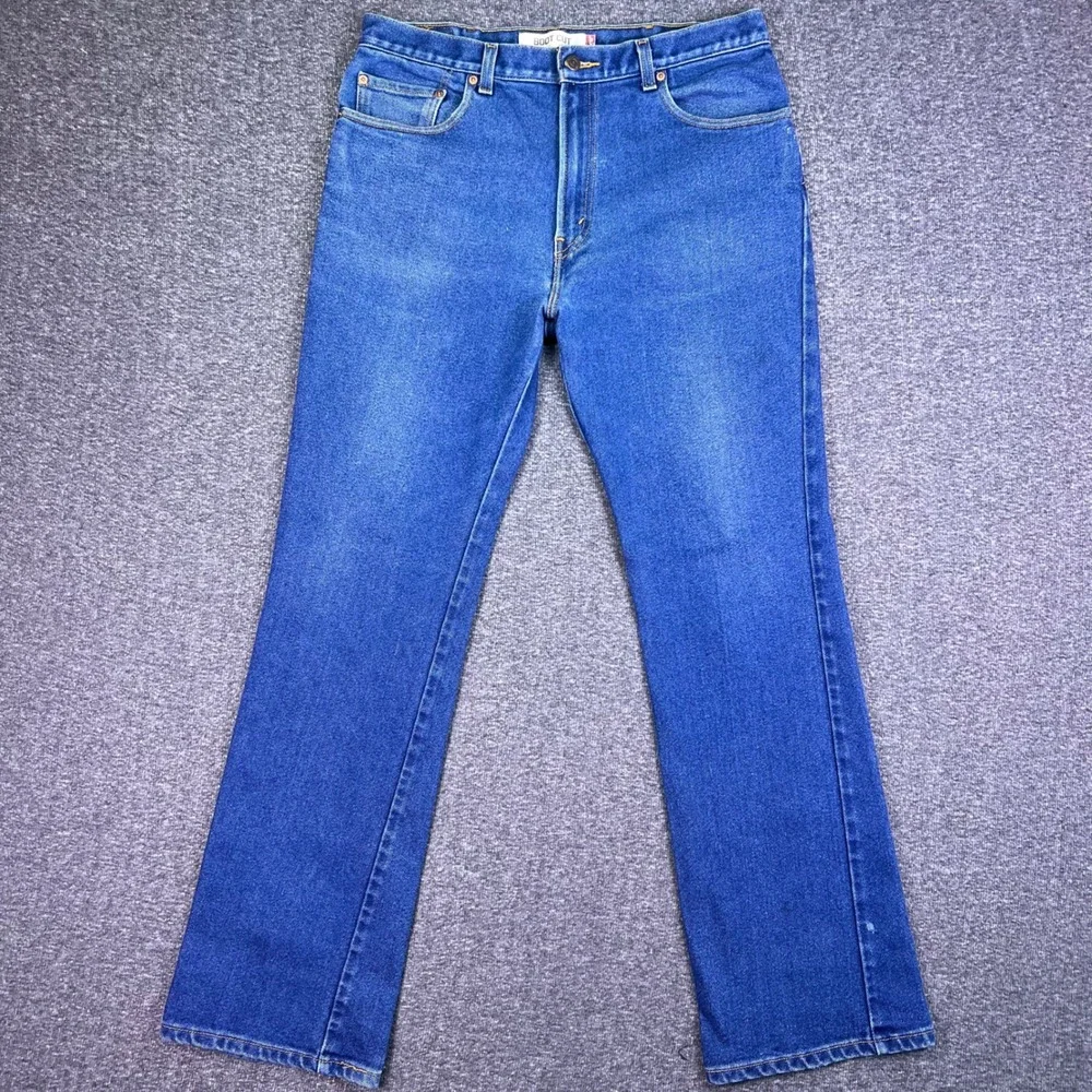 Levis 517 Jeans Men 35x32 Blue Bootcut Denim Western Cowboy Rodeo Retro Tag38x34